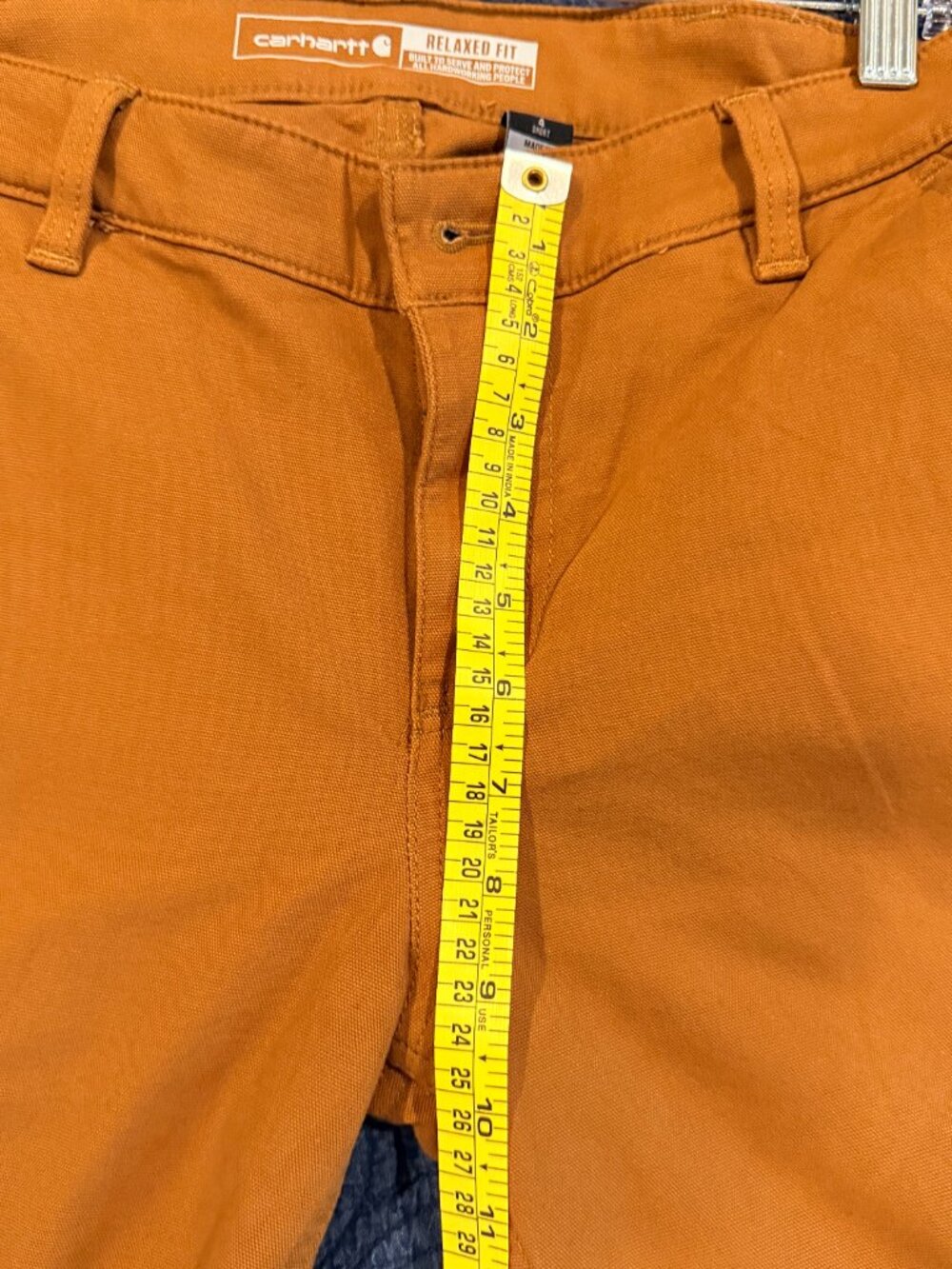 NWT Carhartt Rugged Flex Relaxed Fit Canvas Work Pants 4 Short Brown - Picture 8 of 10